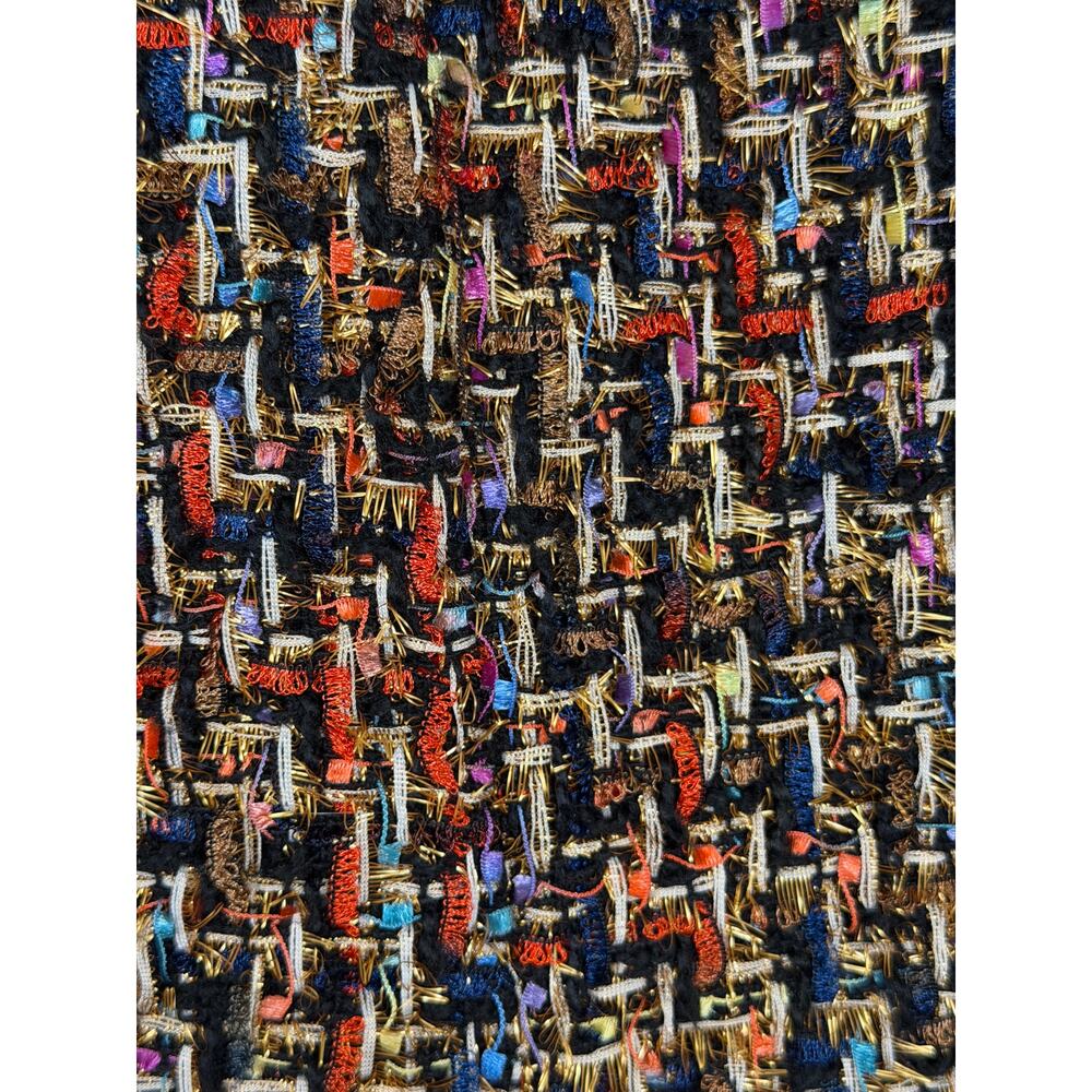 NEW Anthropologie J.O.A. Shimmer Tweed Sheath Mini Dress Multicolor Large - Picture 2 of 15